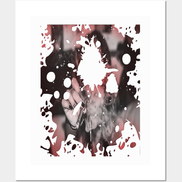 Splatter Red Wall Art by VilyArt